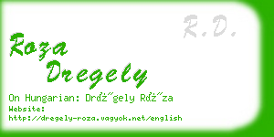 roza dregely business card